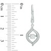 Unstoppable Love™ 4.0mm Lab-Created White Sapphire Drop Earrings in Sterling Silver