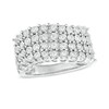Thumbnail Image 1 of 1/3 CT. T.W. Diamond Multi-Row Band in 10K White Gold