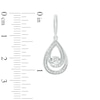 Thumbnail Image 2 of Pear-Shaped Diamond Accent Earrings and Pendant Set in Sterling Silver