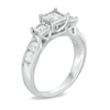 Thumbnail Image 2 of 1 CT. T.W. Princess-Cut Diamond Past Present Future® Miracle Engagement Ring in 10K White Gold