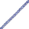 Thumbnail Image 1 of 4.0mm Tanzanite Tennis Bracelet in Sterling Silver