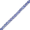 Thumbnail Image 0 of 4.0mm Tanzanite Tennis Bracelet in Sterling Silver