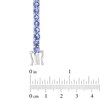 Thumbnail Image 1 of 4.0mm Tanzanite Tennis Bracelet in Sterling Silver