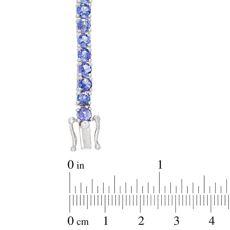 Main Image 2 of 4.0mm Tanzanite Tennis Bracelet in Sterling Silver