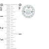 Unstoppable Love™ 5.0mm Lab-Created White Sapphire Circle Stud Earrings in Sterling Silver