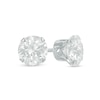 Thumbnail Image 1 of 6.5mm Lab-Created White Sapphire Stud Earrings in 14K White Gold