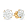 Thumbnail Image 0 of 6.5mm Lab-Created White Sapphire Stud Earrings in 14K Gold