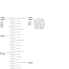 Thumbnail Image 2 of 6.5mm Lab-Created White Sapphire Stud Earrings in 14K Gold