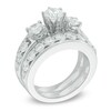 Thumbnail Image 2 of 2-3/4 CT. T.W. Diamond Past Present Future® Bridal Set in 14K White Gold