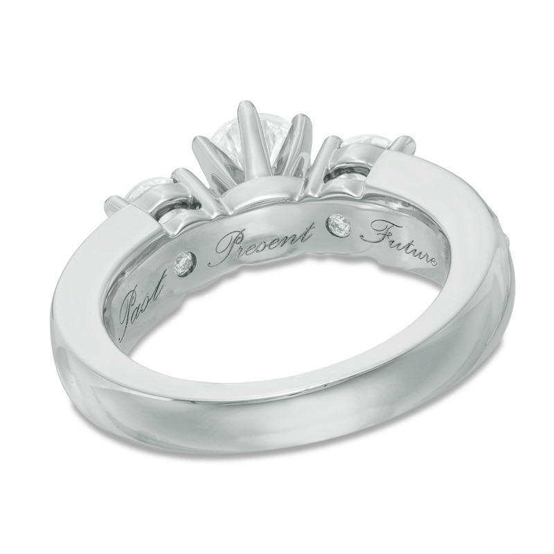 Main Image 3 of 2-3/4 CT. T.W. Diamond Past Present Future® Bridal Set in 14K White Gold