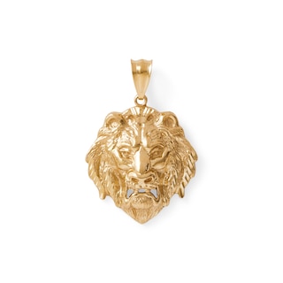 Diamond-Cut Tiger Head Charm in 10K Gold | Zales Outlet