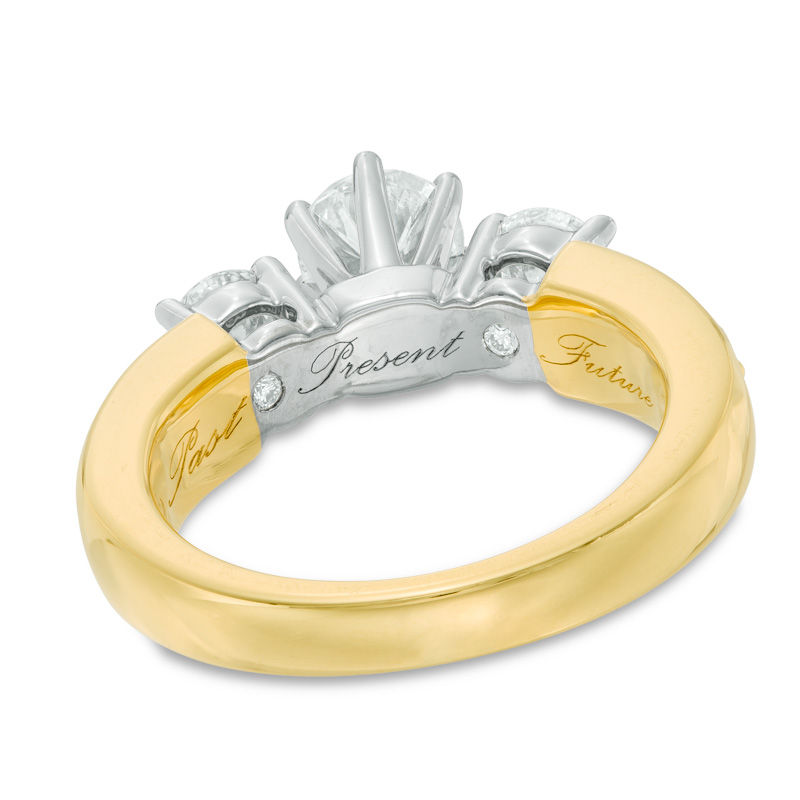 2-3/4 CT. T.W. Diamond Past Present Future® Bridal Set in 14K Gold