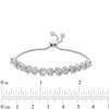 Thumbnail Image 2 of 1/15 CT. T.W. Diamond Infinity Link Bolo Bracelet in Sterling Silver - 9.5"