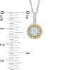 Thumbnail Image 2 of 1/2 CT. T.W. Certified Canadian Diamond Frame Pendant in 14K Two-Tone Gold (I/I2)