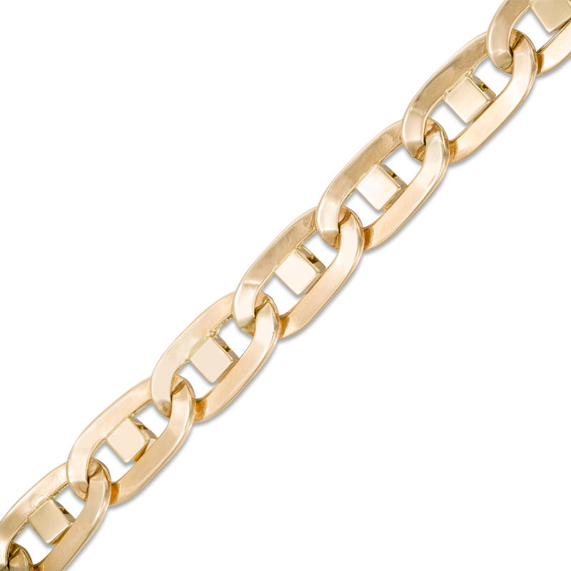 Men's 6.8mm Mariner Chain Bracelet in 14K Gold - 8.5"