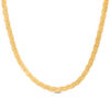 Thumbnail Image 1 of 4.0mm Braided Foxtail Chain Necklace in 10K Gold - 17.75"