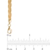 Thumbnail Image 2 of 4.0mm Braided Foxtail Chain Necklace in 10K Gold - 17.75"