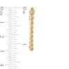 Thumbnail Image 2 of Rope Chain Hoop-Style Earrings in Hollow 10K Gold