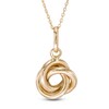 Thumbnail Image 1 of Love Knot Pendant in 10K Gold - 17"