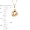 Thumbnail Image 2 of Love Knot Pendant in 10K Gold - 17"