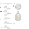 Thumbnail Image 3 of 7.0-9.0mm Freshwater Cultured Pearl and Crystal Necklace, Bracelet and Drop Earrings Set in Sterling Silver