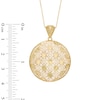 Thumbnail Image 1 of Round Lattice Pendant in 10K Gold