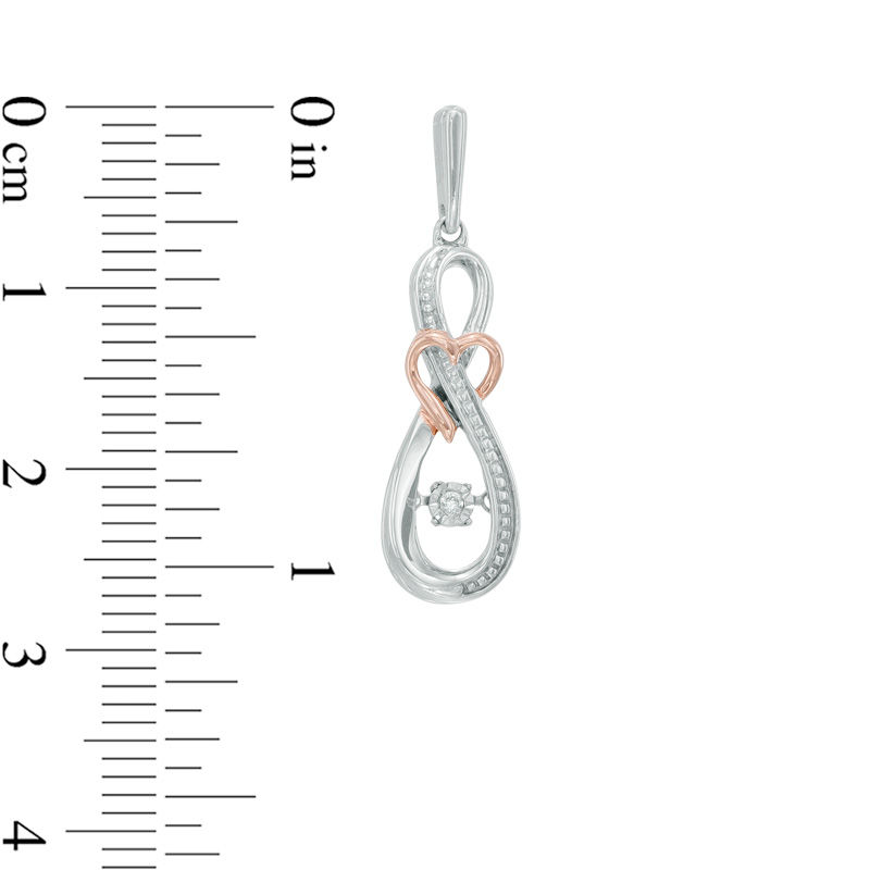 Silver Rhodonite Infinity Drop Earrings