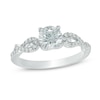 Thumbnail Image 1 of 7/8 CT. T.W. Diamond Twist Engagement Ring in 10K White Gold