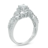 Thumbnail Image 1 of 3/4 CT. T.W. Diamond Frame Double Row Engagement Ring in 10K White Gold