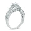 Thumbnail Image 2 of 3/4 CT. T.W. Diamond Frame Double Row Engagement Ring in 10K White Gold
