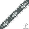 Thumbnail Image 0 of Men's 1/3 CT. T.W. Diamond Bracelet in Stainless Steel - 8.5"