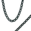 Thumbnail Image 1 of Men's Matte Curb Chain Necklace and Bracelet Set in Stainless Steel with Black IP - 24"