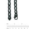 Thumbnail Image 2 of Men's Matte Curb Chain Necklace and Bracelet Set in Stainless Steel with Black IP - 24"
