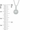 Thumbnail Image 1 of 1/5 CT. T.W. Diamond Frame Circle Pendant in 10K White Gold