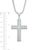 Thumbnail Image 1 of Men's Diamond Accent Cross Pendant, Bracelet and Money Clip Set in Stainless Steel - 24"