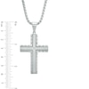 Thumbnail Image 2 of Diamond Accent Cross Pendant, Bracelet and Money Clip Set in Stainless Steel - 24"