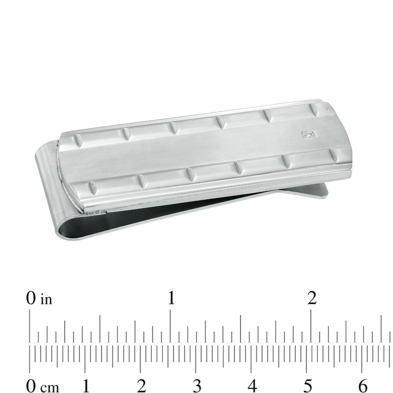 Main Image 4 of Diamond Accent Cross Pendant, Bracelet and Money Clip Set in Stainless Steel - 24"