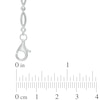 Thumbnail Image 2 of Oval Swiss Blue Topaz Rope Bracelet in Sterling Silver - 7.5"