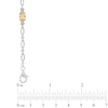 Thumbnail Image 1 of Oval Citrine Rope Bracelet in Sterling Silver - 7.5"