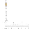 Thumbnail Image 2 of Oval Citrine Rope Bracelet in Sterling Silver - 7.5"