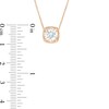 Thumbnail Image 2 of 1/2 CT. Certified Canadian Diamond Solitaire Cushion Pendant in 14K Gold (I/I2)