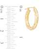Thumbnail Image 2 of Diamond-Cut Hoop Earrings in 14K Gold