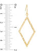 Thumbnail Image 2 of Diamond-Cut Open Geometric Drop Earrings in 14K Gold