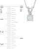 Thumbnail Image 2 of 1/4 CT. T.W. Diamond Solitaire Pendant and Earrings Set in 10K White Gold