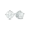 Thumbnail Image 1 of 6.5mm Lab-Created White Sapphire Stud Earrings in Sterling Silver