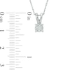 Thumbnail Image 1 of 1/2 CT. T.W. Diamond Solitaire Pendant and Earrings Set in 10K White Gold