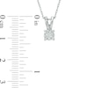 Thumbnail Image 2 of 1/2 CT. T.W. Diamond Solitaire Pendant and Earrings Set in 10K White Gold