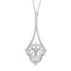 Thumbnail Image 1 of 1/4 CT. T.W. Diamond Pendulum Pendant in Sterling Silver