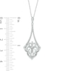 Thumbnail Image 2 of 1/4 CT. T.W. Diamond Pendulum Pendant in Sterling Silver