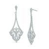 1/4 CT. T.W. Diamond Pendulum Drop Earrings in Sterling Silver